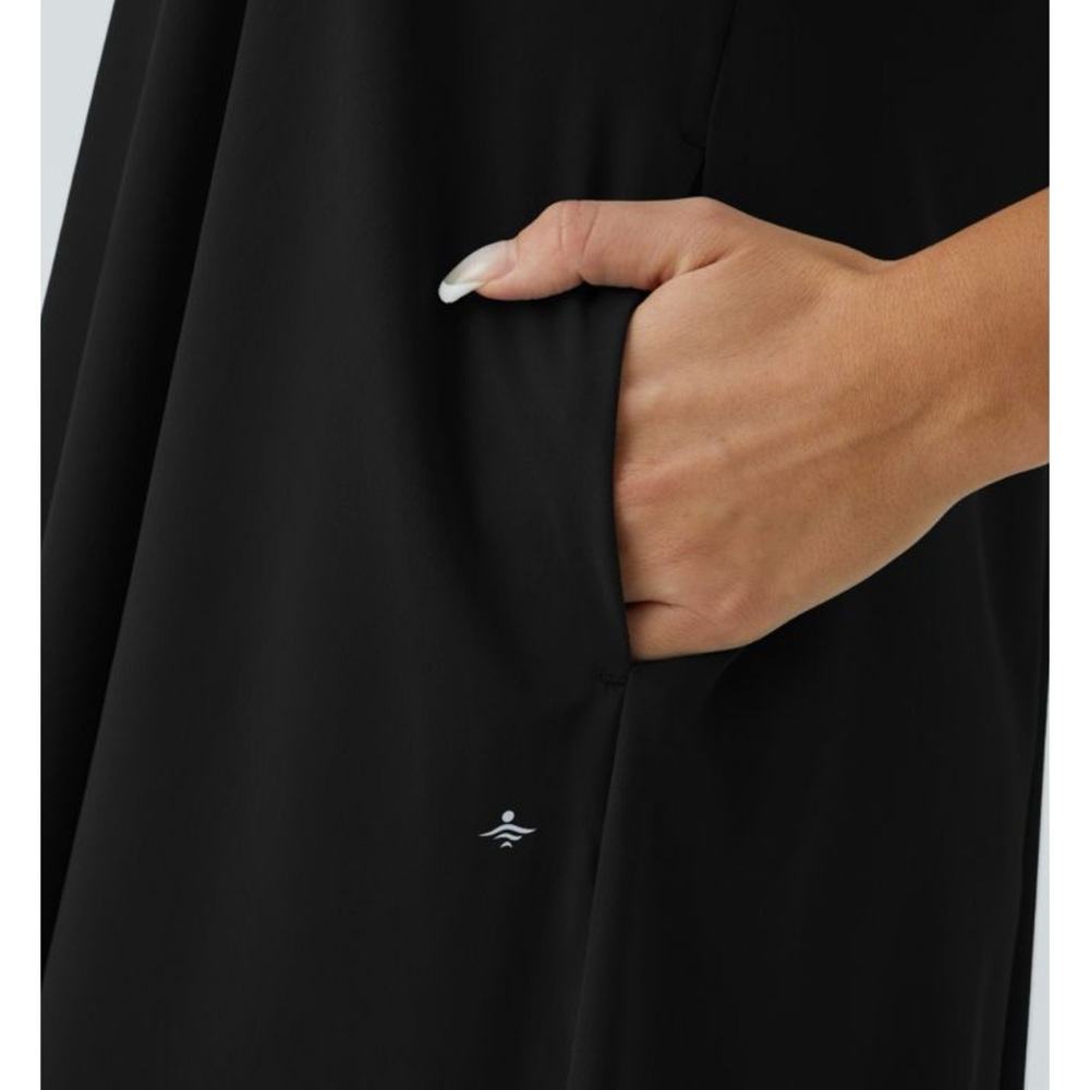 HALARA Elegant Black High Low Dress - Picture 2 of 3